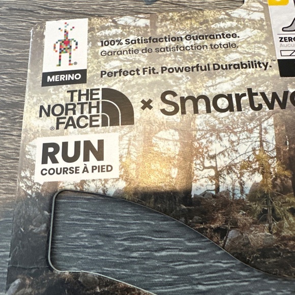 Smartwool X The North Face® Unisex Run Mid Crew Zero Cushion Large - Picture 4 of 5